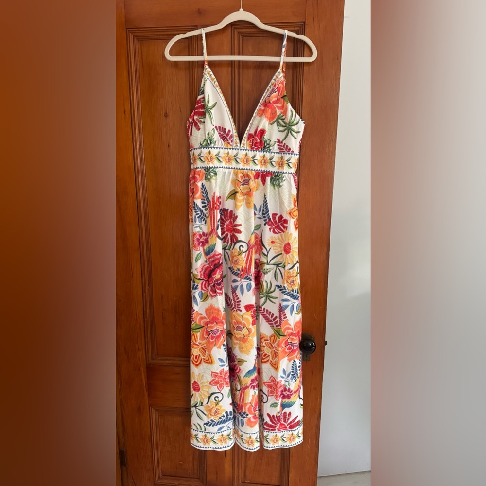 Cupshe Floral Embroidered Maxi Dress